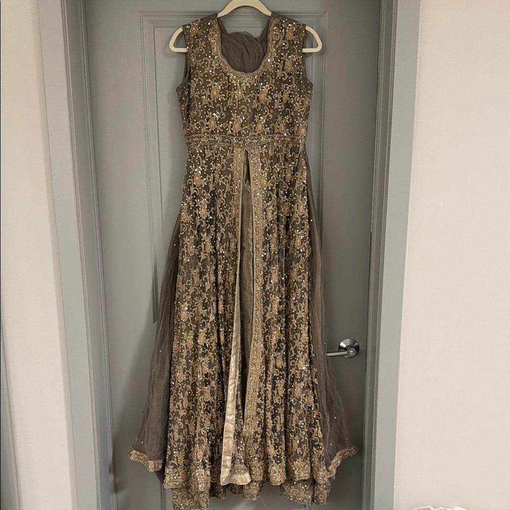 Pakistani Gold Formal Outfit
